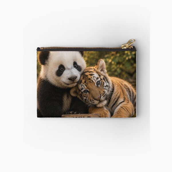 Item preview, Cute Panda Tiger Cub Wild Hearts Cuddle designed and sold by BagFactoryUK.