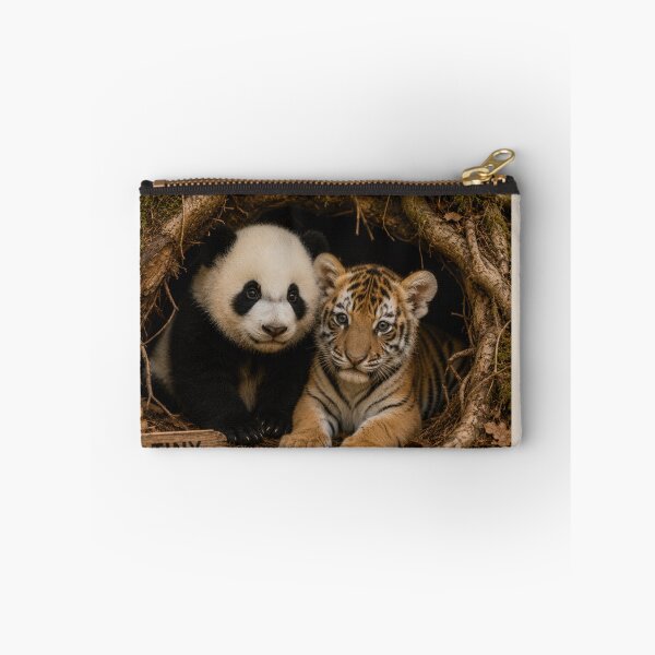 Item preview, Tiny Wild Panda Tiger Cubs Forest Den Animals designed and sold by BagFactoryUK.