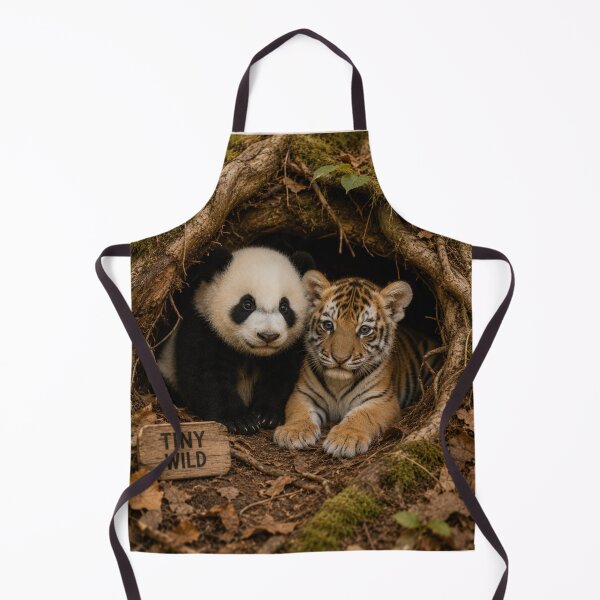 Item preview, Tiny Wild Panda Tiger Cubs Forest Den Animals designed and sold by BagFactoryUK.
