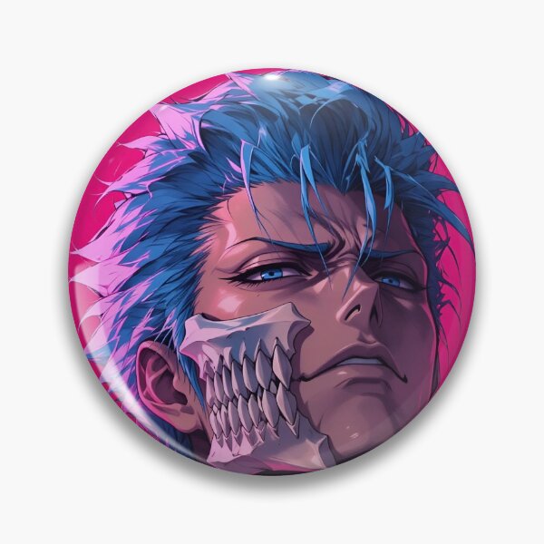 Item preview, Grimmjow | Neon Skull Mask Warrior | Blue-Haired Dark Fantasy Anime Portrait | Gothic Manga Inspired Digital Art designed and sold by Dyan4.