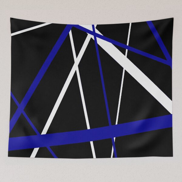 Item preview, Bold Dark-Blue Diagonal Lines White Accents designed and sold by taiche.