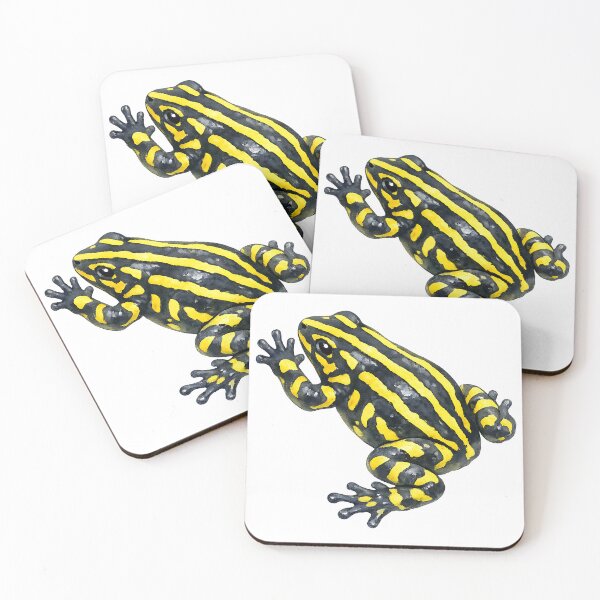 Item preview, Corroboree Frog Watercolour Painting designed and sold by Jaruart.