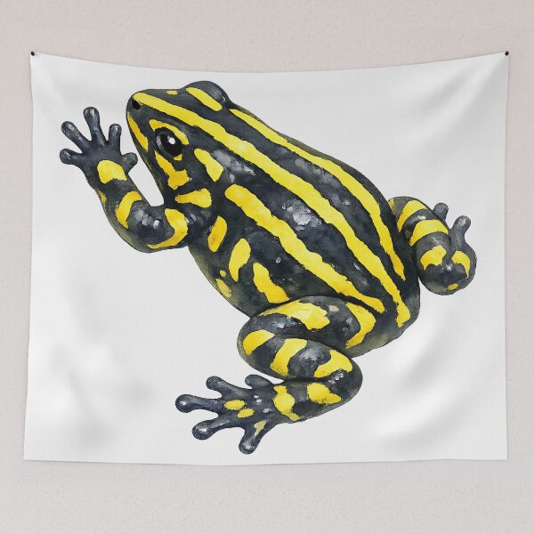Item preview, Corroboree Frog Watercolour Painting designed and sold by Jaruart.