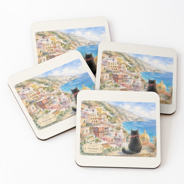 Item preview, Black Cat’s Journey | Italy, Positano designed and sold by lbl-shop.