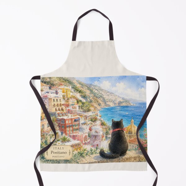 Item preview, Black Cat’s Journey | Italy, Positano designed and sold by lbl-shop.