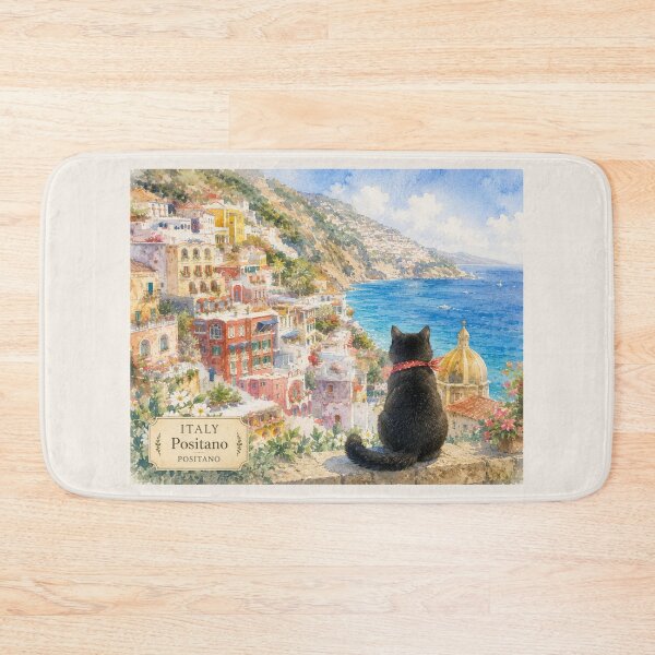Item preview, Black Cat’s Journey | Italy, Positano designed and sold by lbl-shop.
