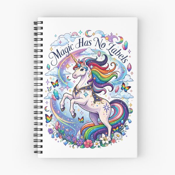 Item preview, Magic Has No Labels - Rainbow Unicorn Pride Illustration designed and sold by DesignsCreative.