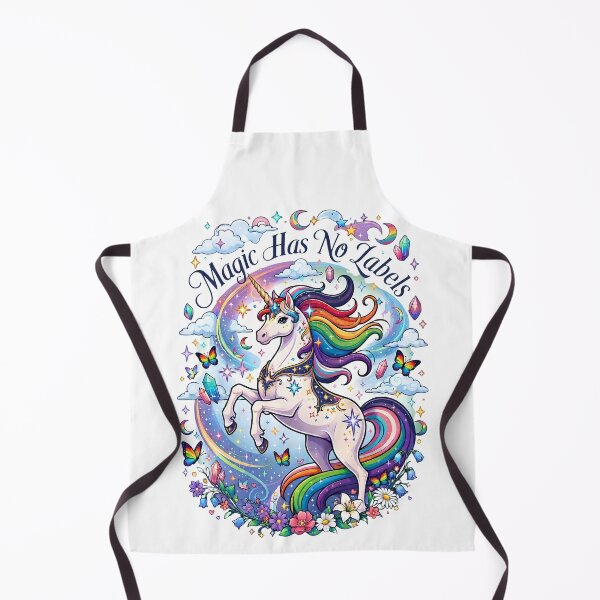 Item preview, Magic Has No Labels - Rainbow Unicorn Pride Illustration designed and sold by DesignsCreative.