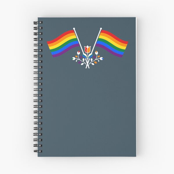 Item preview, Rainbow Pride Flag Folk Motif – © heidiannemorris Scandinavian Folk Art designed and sold by FOLK ART FUSION by heidiannemorris.