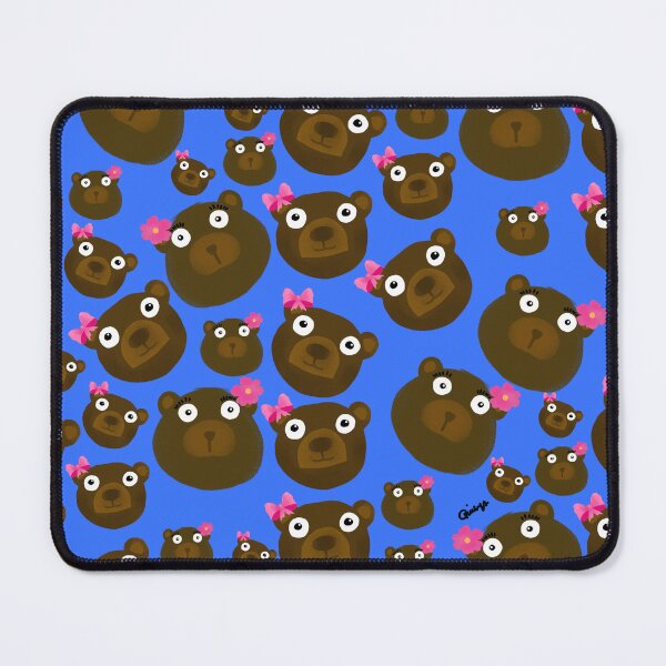 Item preview, Cute Kawaii Teddy Bears Blue Pattern  designed and sold by giulyz.
