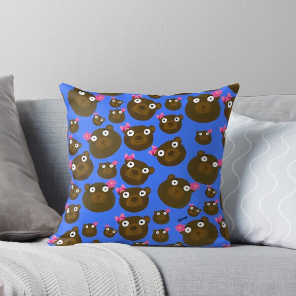 Item preview, Cute Kawaii Teddy Bears Blue Pattern  designed and sold by giulyz.