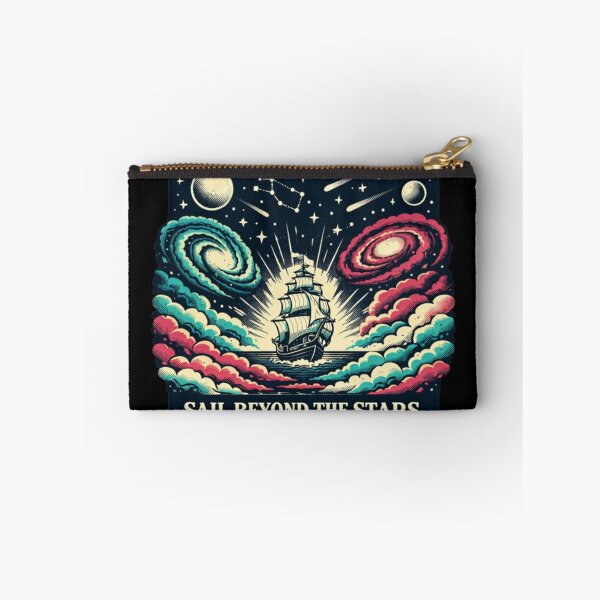 Item preview, Sail Beyond the Stars – Cosmic Ship Art designed and sold by Dogandesighn.