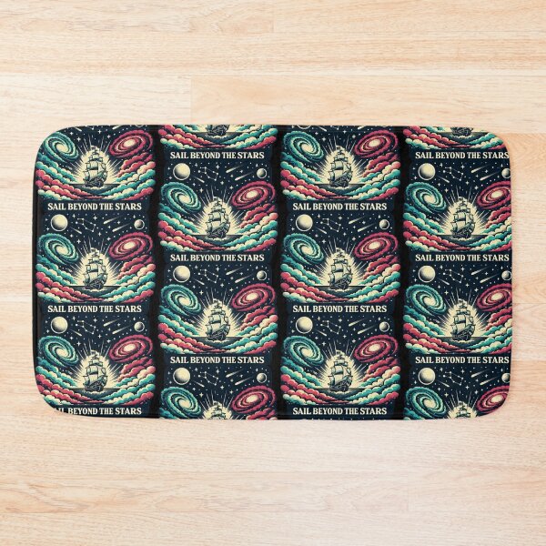 Item preview, Sail Beyond the Stars – Cosmic Ship Art designed and sold by Dogandesighn.