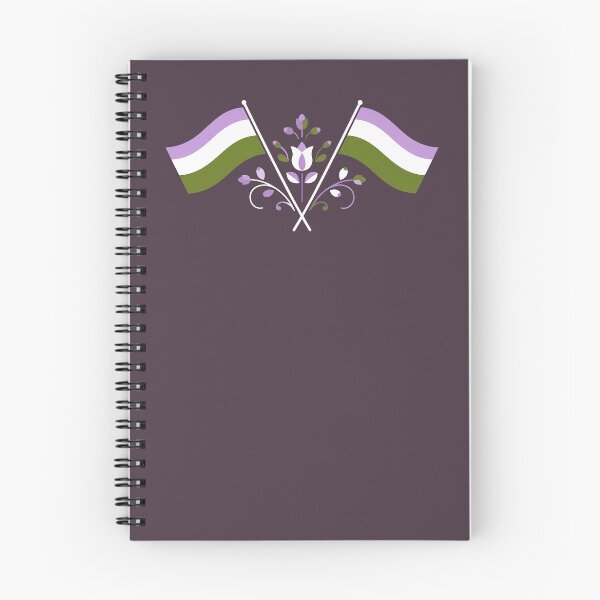 Item preview, Genderqueer Pride Flag Folk Motif – © heidiannemorris Scandinavian Folk Art designed and sold by FOLK ART FUSION by heidiannemorris.