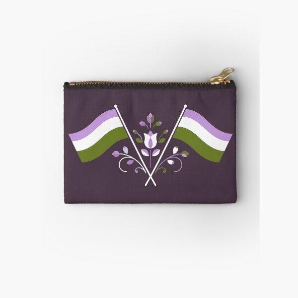 Item preview, Genderqueer Pride Flag Folk Motif – © heidiannemorris Scandinavian Folk Art designed and sold by FOLK ART FUSION.