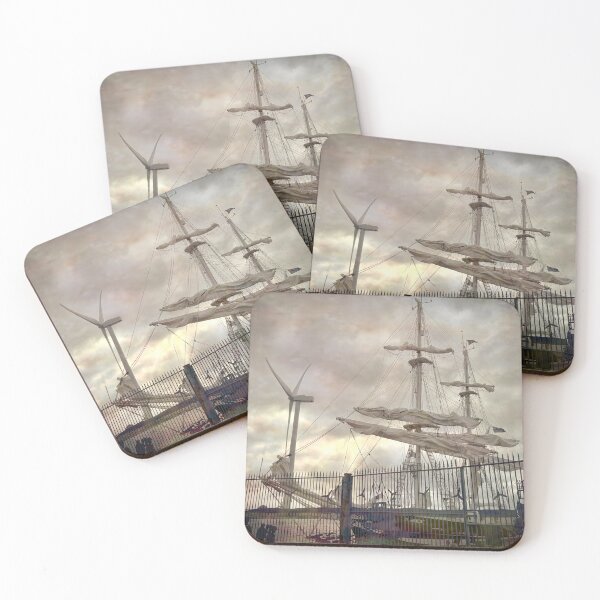 Item preview, Tall Ship Royalist on The River Blyth with Artistic Filter designed and sold by Violaman.