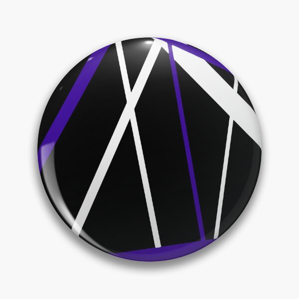 Item preview, Bold Violet-Blue Diagonal Lines White Accents designed and sold by taiche.