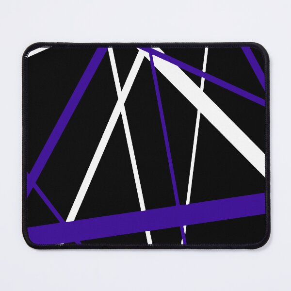 Item preview, Bold Violet-Blue Diagonal Lines White Accents designed and sold by taiche.