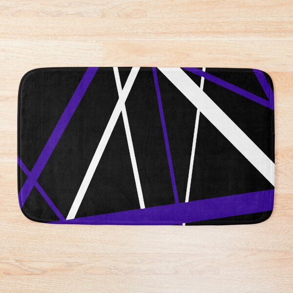 Item preview, Bold Violet-Blue Diagonal Lines White Accents designed and sold by taiche.
