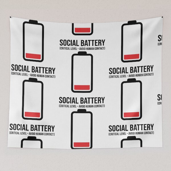 Item preview, Introvert Low Battery Recharging Graphic designed and sold by FrankOliver.