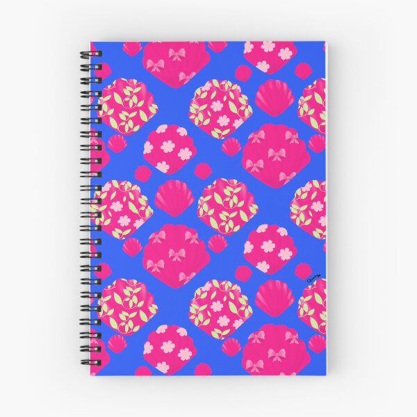Item preview, Pink Coastal Seashell Blue Pattern designed and sold by giulyz.