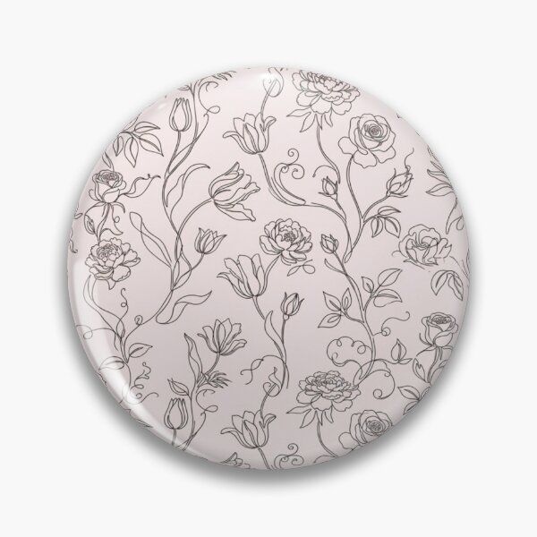 Item preview, Elegant Botanical Floral Line Art Seamless Pattern designed and sold by FashioonTrends.
