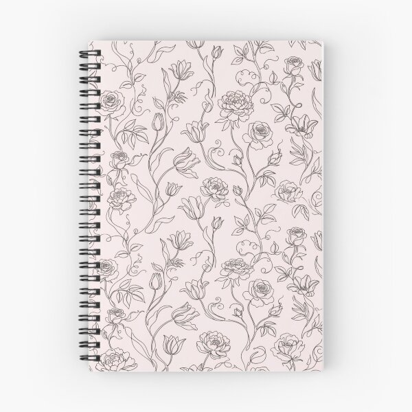 Item preview, Elegant Botanical Floral Line Art Seamless Pattern designed and sold by FashioonTrends.