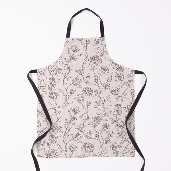 Item preview, Elegant Botanical Floral Line Art Seamless Pattern designed and sold by FashioonTrends.