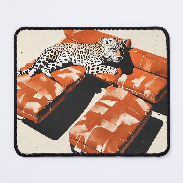 Item preview, Mid-Century Feline Lounge designed and sold by ONYX Pixee.