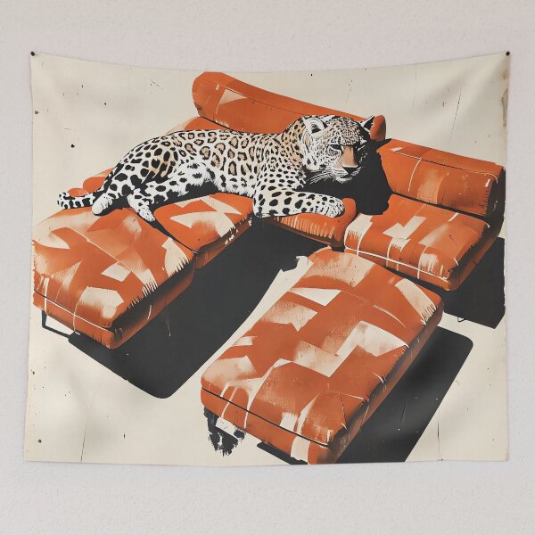 Item preview, Mid-Century Feline Lounge designed and sold by ONYX Pixee.