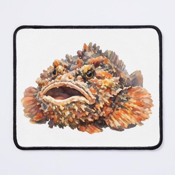Item preview, Reef Stonefish Watercolour Wildlife Art designed and sold by Jaruart.
