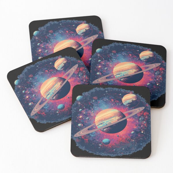 Item preview, Ringed Planet Cluster in Deep Space designed and sold by EschatonGarden.