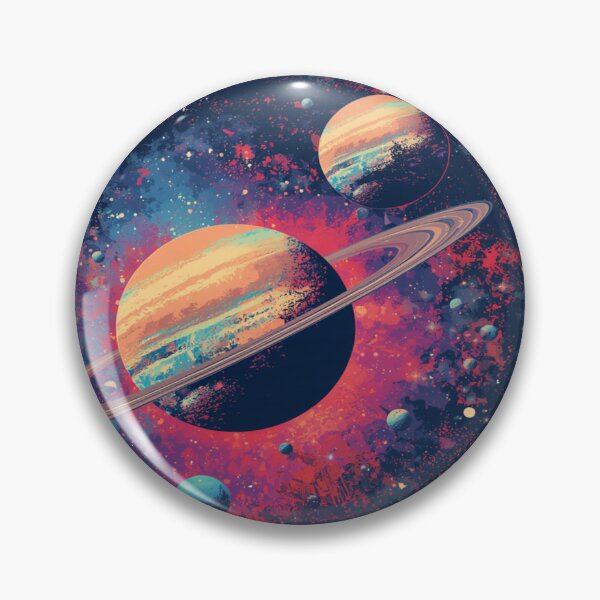 Item preview, Ringed Planet Cluster in Deep Space designed and sold by EschatonGarden.