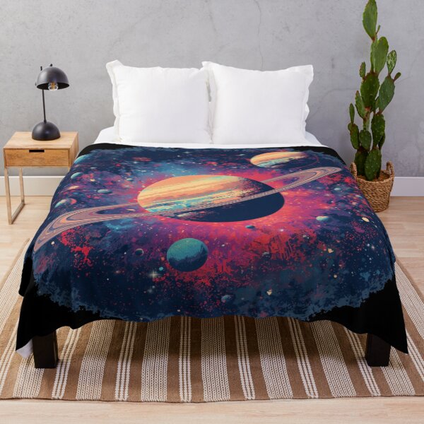 Item preview, Ringed Planet Cluster in Deep Space designed and sold by EschatonGarden.