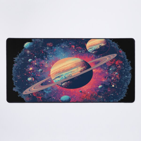 Item preview, Ringed Planet Cluster in Deep Space designed and sold by EschatonGarden.