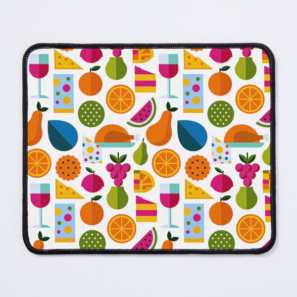 Item preview, Colorful Geometric Retro Food and Fruit Pattern designed and sold by colorful-white.