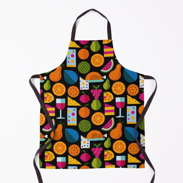 Item preview, Colorful Geometric Retro Food and Fruit Pattern designed and sold by colorful-white.