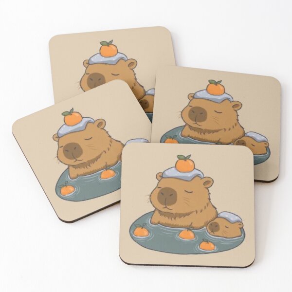 Item preview, Capybara Hot Spring designed and sold by DreaySketcher.