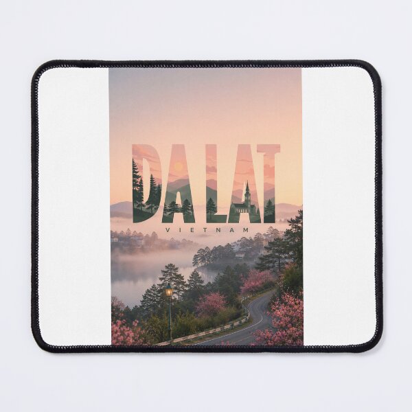 Item preview, Da Lat Vietnam Highlands Xuan Huong Lake and Lang Biang Landscape designed and sold by Places On Earth.