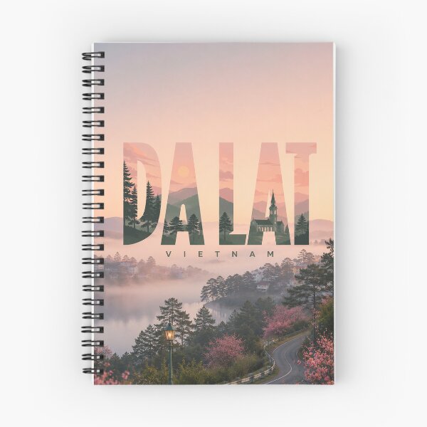 Item preview, Da Lat Vietnam Highlands Xuan Huong Lake and Lang Biang Landscape designed and sold by Places On Earth.