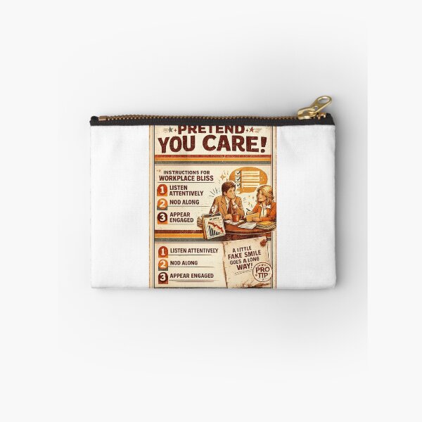 Item preview, Pretend You Care Funny Office Humor Vintage Workplace designed and sold by Eng-Art.
