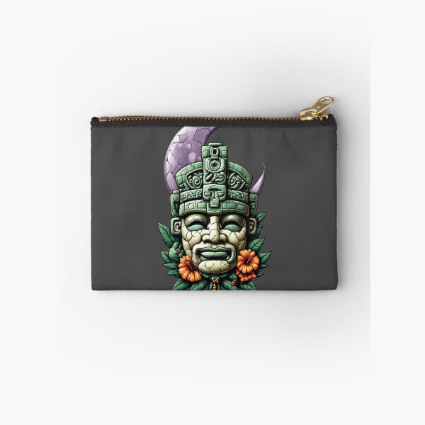 Item preview, Mayan Warrior Mask with Flowers & Crescent Moon | Elysium Echoes Icon designed and sold by Shift-Bloom.