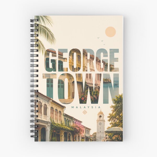 Item preview, George Town Penang Malaysia UNESCO Heritage Streets and Clock Tower designed and sold by Places On Earth.