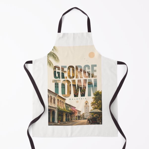 Item preview, George Town Penang Malaysia UNESCO Heritage Streets and Clock Tower designed and sold by Places On Earth.