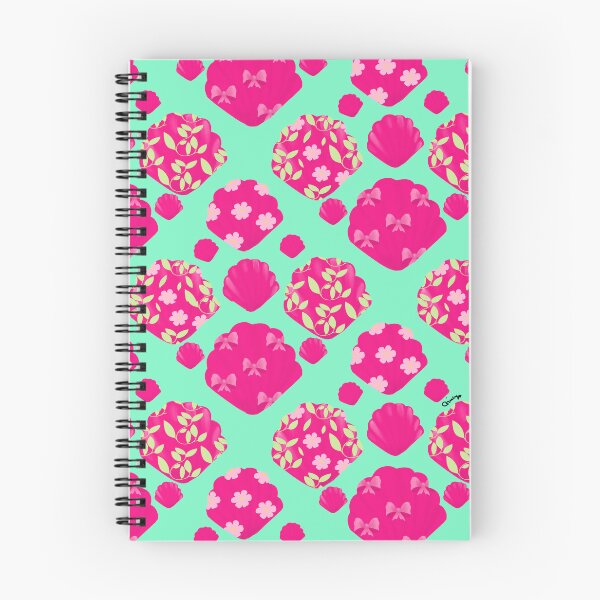 Item preview, Pink Coastal Seashell on Mint Green Pattern designed and sold by giulyz.