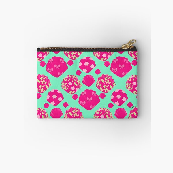 Item preview, Pink Coastal Seashell on Mint Green Pattern designed and sold by giulyz.