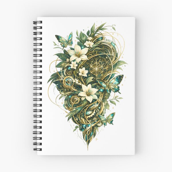 Item preview, Luxury Botanical Butterflies | Floral Sacred Geometry | Elegant Nature Illustration designed and sold by Origamoart.