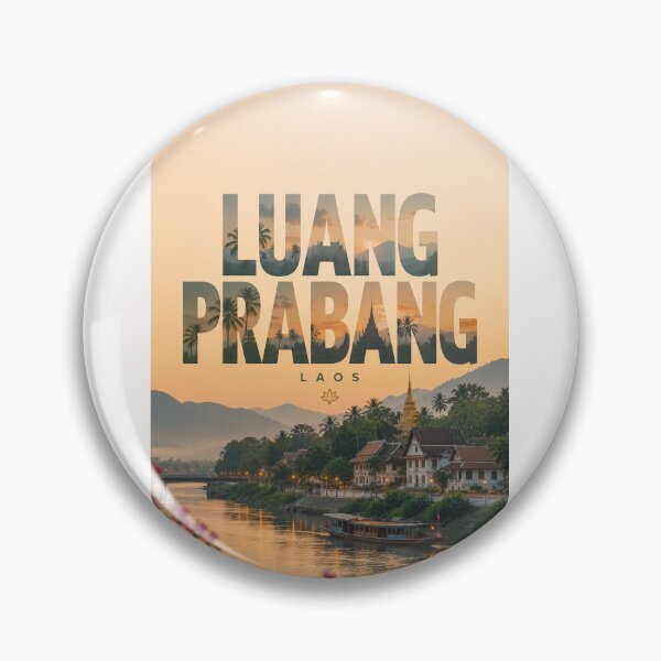 Item preview, Luang Prabang Laos Mekong River and Mount Phousi Heritage City designed and sold by Places On Earth.