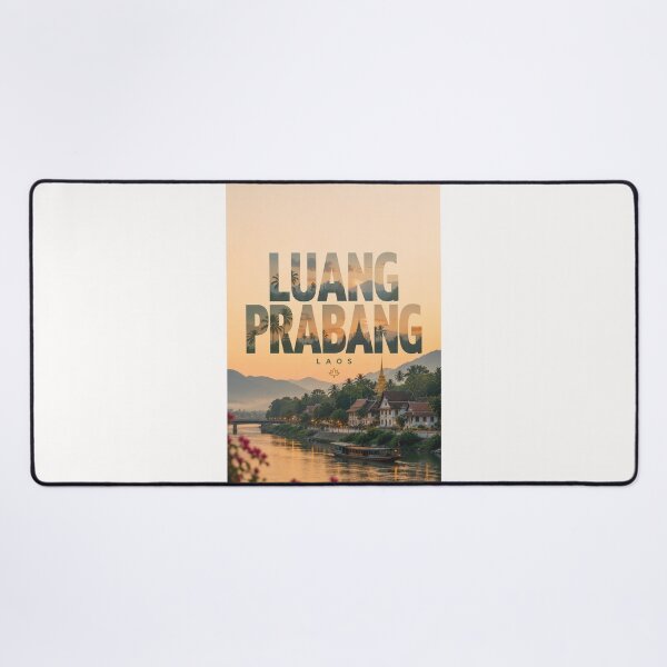 Item preview, Luang Prabang Laos Mekong River and Mount Phousi Heritage City designed and sold by Places On Earth.