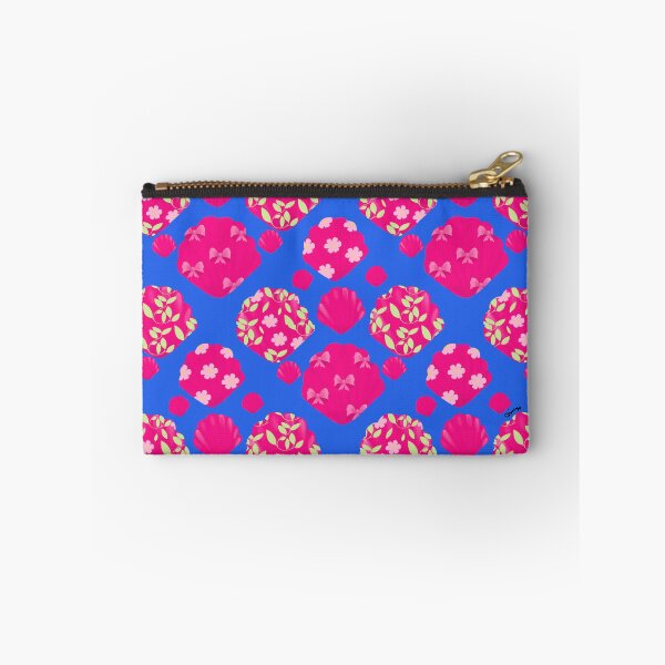 Item preview, Pink Coastal Seashell Dopamine Blue Pattern designed and sold by giulyz.